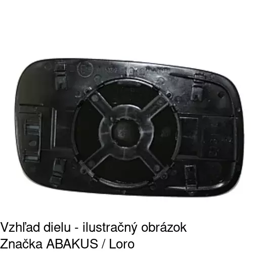 Sklo vonkajšieho zrkadla s držiakom 9546542E /POLCAR/ - obr. 4