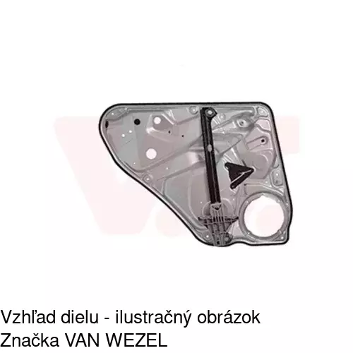 Mechanizmus sťahovania okna elektrický bez motora 9548PSG8 /POLCAR/ - obr. 2