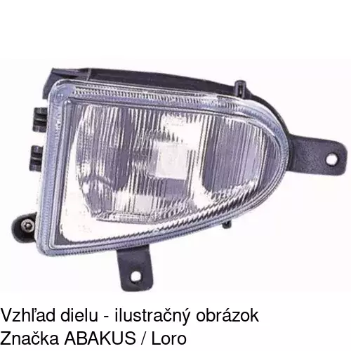 Hmlové svetlo - predné 955030-E /POLCAR/ - obr. 3