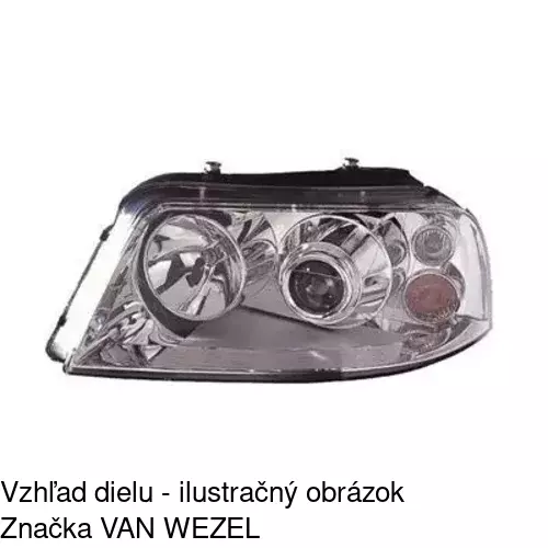 Hlavný reflektor 9551091U /POLCAR/ - obr. 1