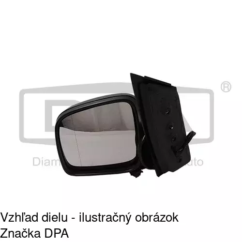 Vonkajšie zrkadlo 9575514E /POLCAR/ - obr. 1