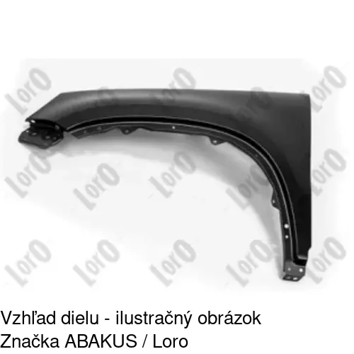 Predný blatník 958501 /POLCAR/ - obr. 1