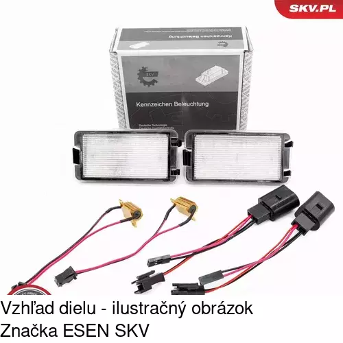 Svetlo na osvetlenie evidenčného čísla 95D1955E /POLCAR/ - obr. 5