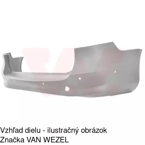 Zadný nárazník 95D196-2 /POLCAR/ - obr. 1