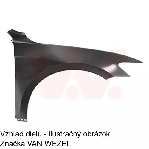 Predný blatník 95D302 /POLCAR/ - obr. 2