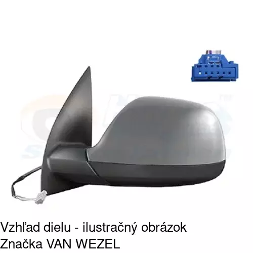 Vonkajšie zrkadlo 95P1513M /POLCAR/ - obr. 2