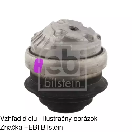 Silentblok motora POLCAR S2250043