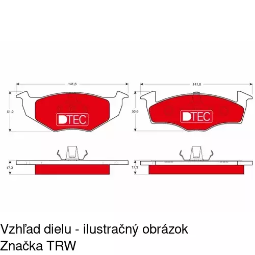 Brzdové dosky POLCAR S70-0038