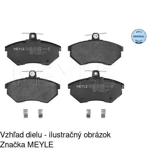Brzdové dosky POLCAR S70-0043