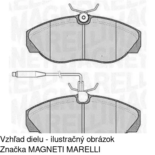 Brzdové dosky S70-0044 /POLCAR/ - obr. 1