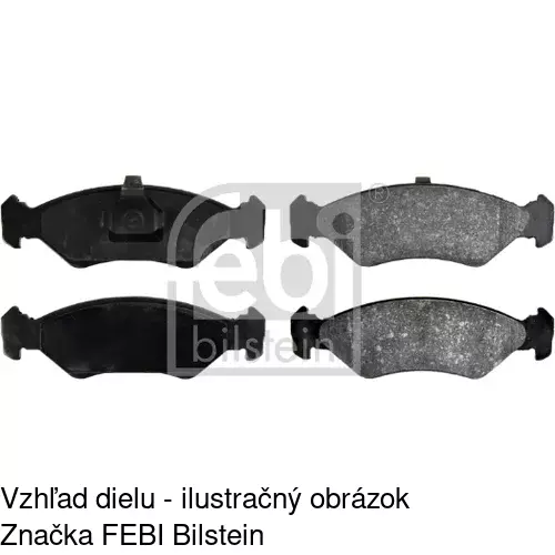 Brzdové dosky S70-0046 /POLCAR/ - obr. 2