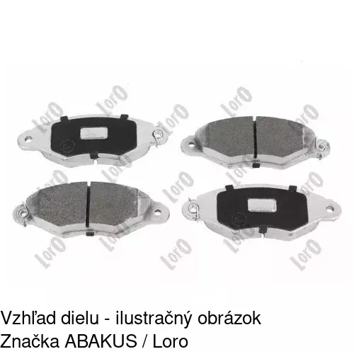 Brzdové dosky S70-0070 /POLCAR/ - obr. 4