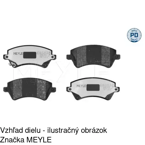Brzdové dosky S70-0100 /POLCAR/ - obr. 1
