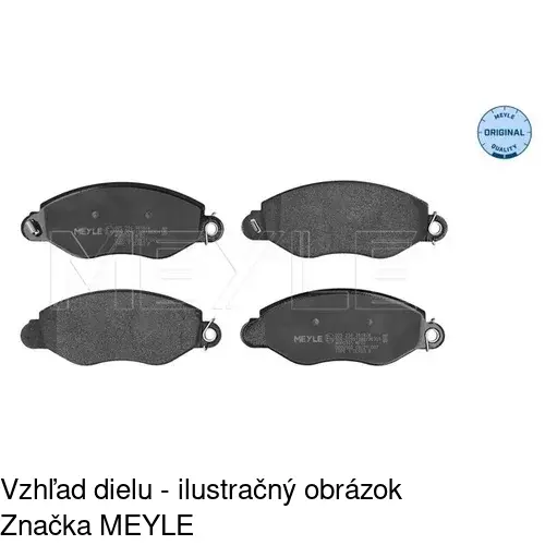 Brzdové dosky POLCAR S70-0139