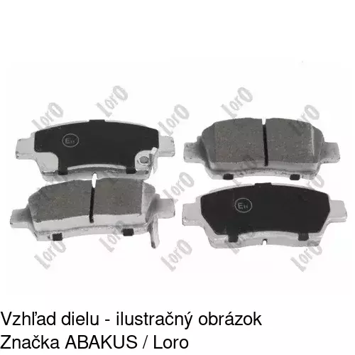 Brzdové dosky S70-0172 /POLCAR/ - obr. 4