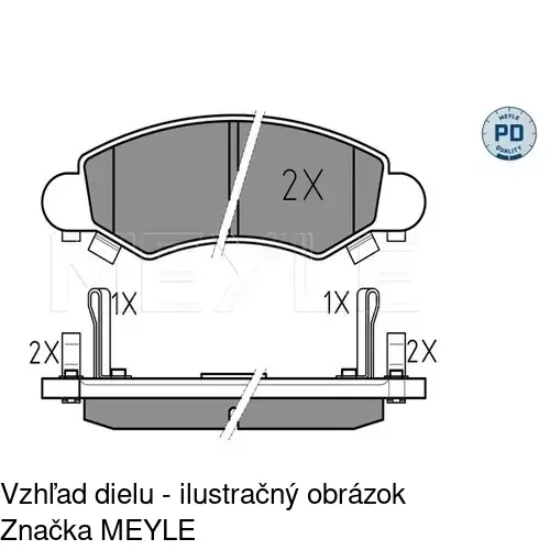Brzdové dosky S70-0183 /POLCAR/ - obr. 5