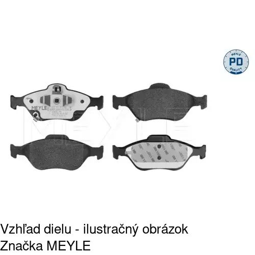 Brzdové dosky S70-0190 /POLCAR/ - obr. 3