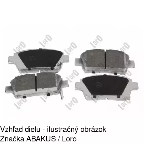 Brzdové dosky S70-0210 /POLCAR/ - obr. 2