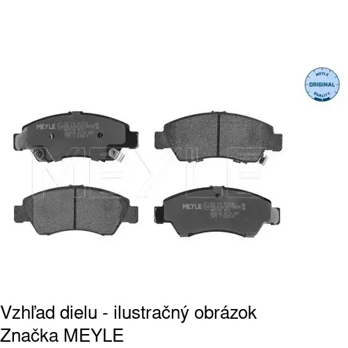 Brzdové dosky S70-0232 /POLCAR/ - obr. 2