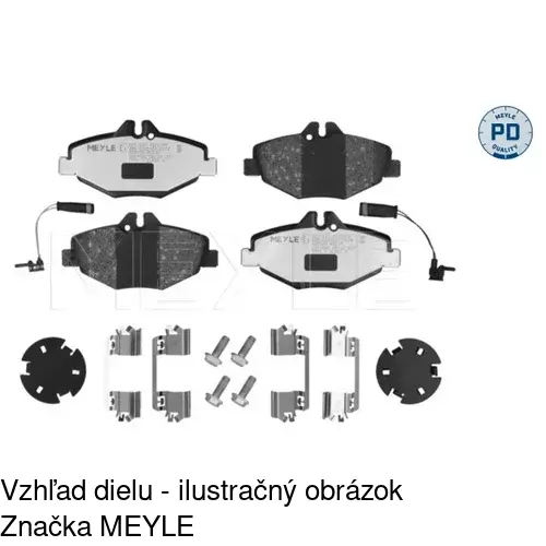 Brzdové dosky S70-0258 /POLCAR/ - obr. 1