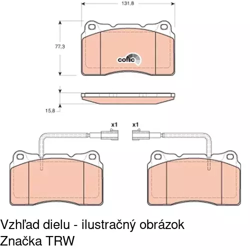 Brzdové dosky S70-0303 /POLCAR/ - obr. 5