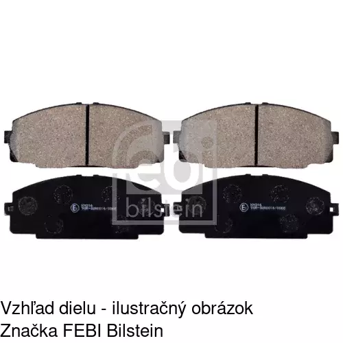 Brzdové dosky S70-0342 /POLCAR/ - obr. 1