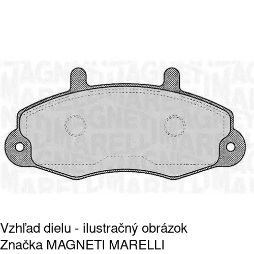 Brzdové dosky S70-0396 /POLCAR/ - obr. 1