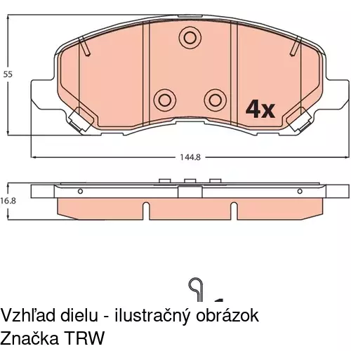 Brzdové dosky POLCAR S70-0444