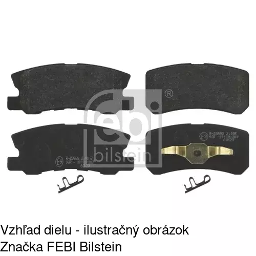 Brzdové dosky S70-0469 /POLCAR/ - obr. 3
