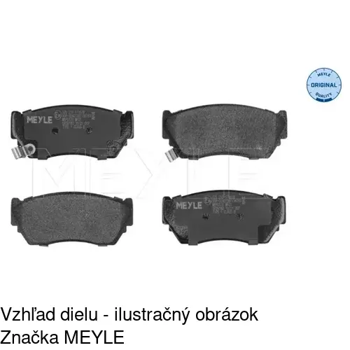 Brzdové dosky S70-0490 /POLCAR/ - obr. 1