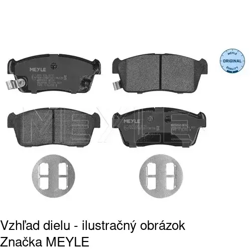 Brzdové dosky POLCAR S70-0493
