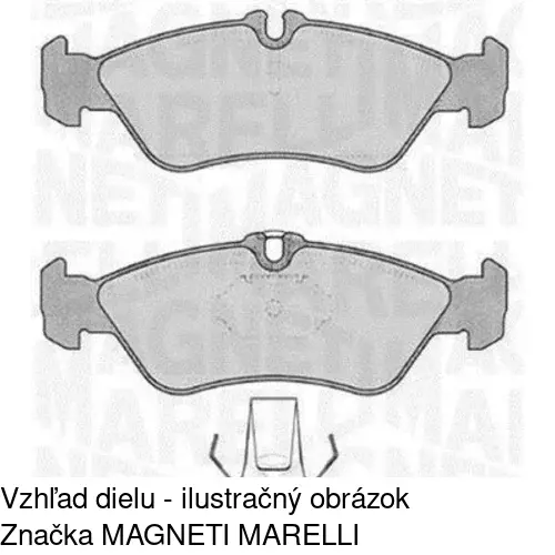 Brzdové dosky S70-1060 /POLCAR/ - obr. 1