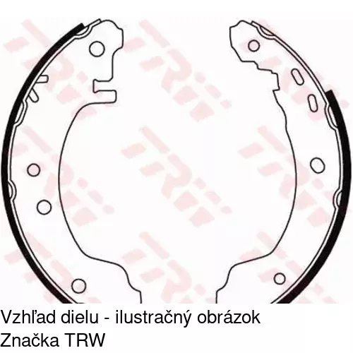 Brzdové dosky S70-1101 /POLCAR/ - obr. 5