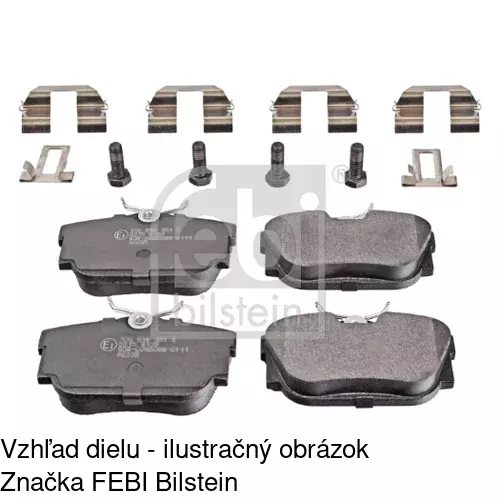 Brzdové dosky POLCAR S70-1129