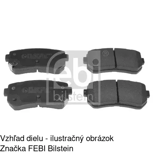 Brzdové dosky S70-1223 /POLCAR/ - obr. 1