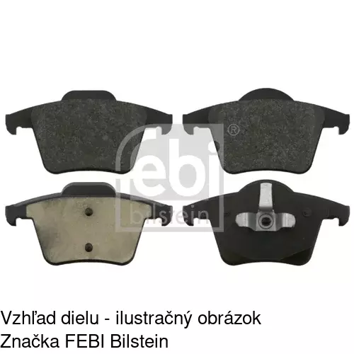 Brzdové dosky S70-1355 /POLCAR/ - obr. 3