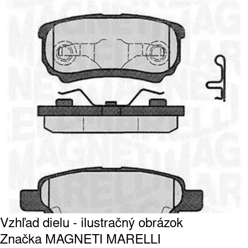 Brzdové dosky S70-1361 /POLCAR/ - obr. 1