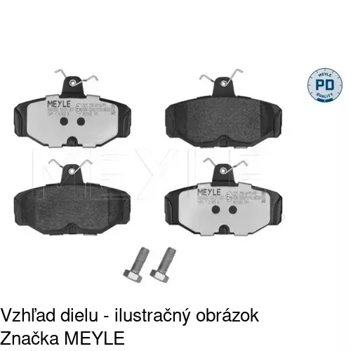 Brzdové dosky S70-1400 /POLCAR/ - obr. 3