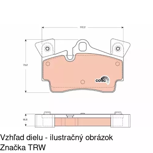 Brzdové dosky POLCAR S70-1609