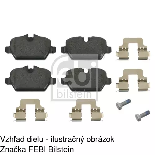 Brzdové dosky S70-1614 /POLCAR/ - obr. 2