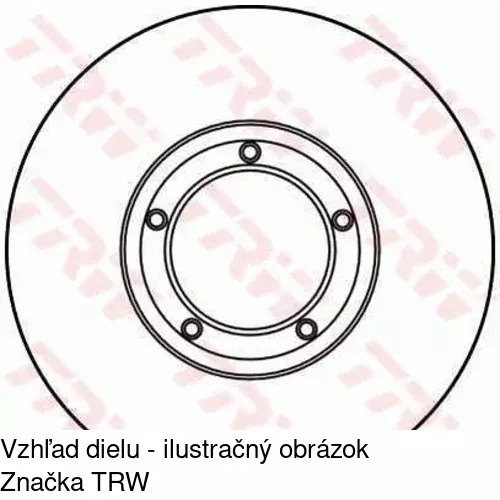 Brzdový kotúč POLCAR S71-0035