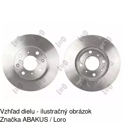 Brzdový kotúč POLCAR S71-0067