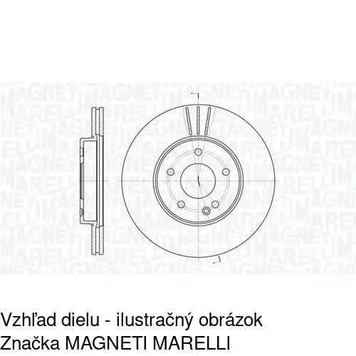 Brzdový kotúč S71-0151 /POLCAR/ - obr. 1