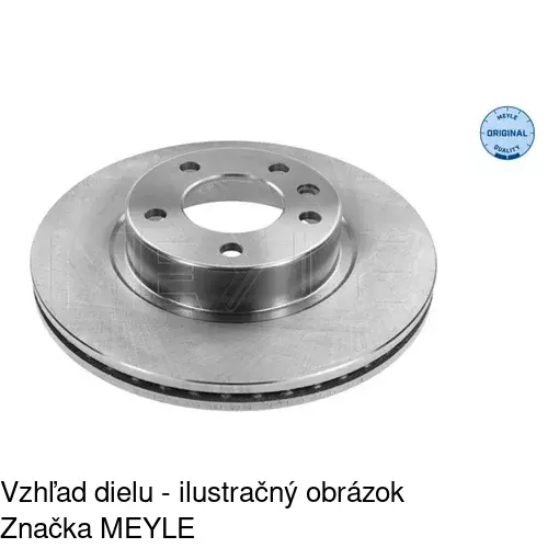 Brzdový kotúč S71-0186 /POLCAR/ - obr. 1