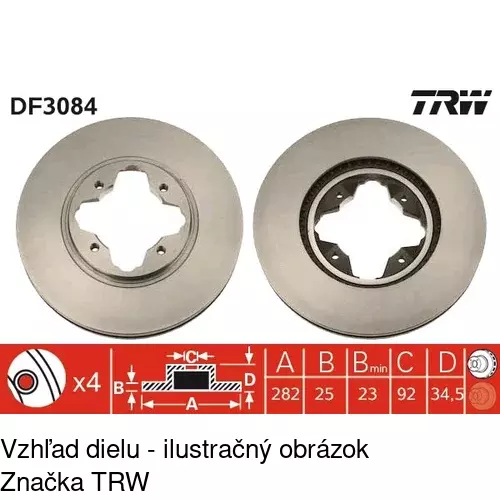 Brzdový kotúč S71-0256 /POLCAR/ - obr. 3