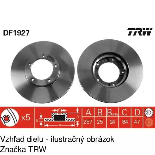 Brzdový kotúč S71-0276 /POLCAR/ - obr. 5