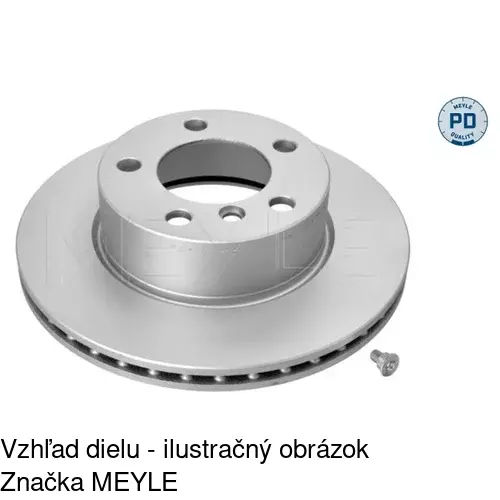 Brzdový kotúč POLCAR S71-0283