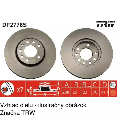Brzdový kotúč S71-1174 /POLCAR/ - obr. 5