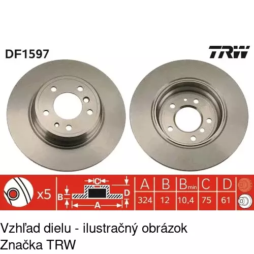 Brzdový kotúč S71-1377 /POLCAR/ - obr. 3
