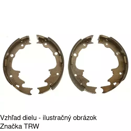 Brzdové čeľuste S72-1047 /POLCAR/ - obr. 2